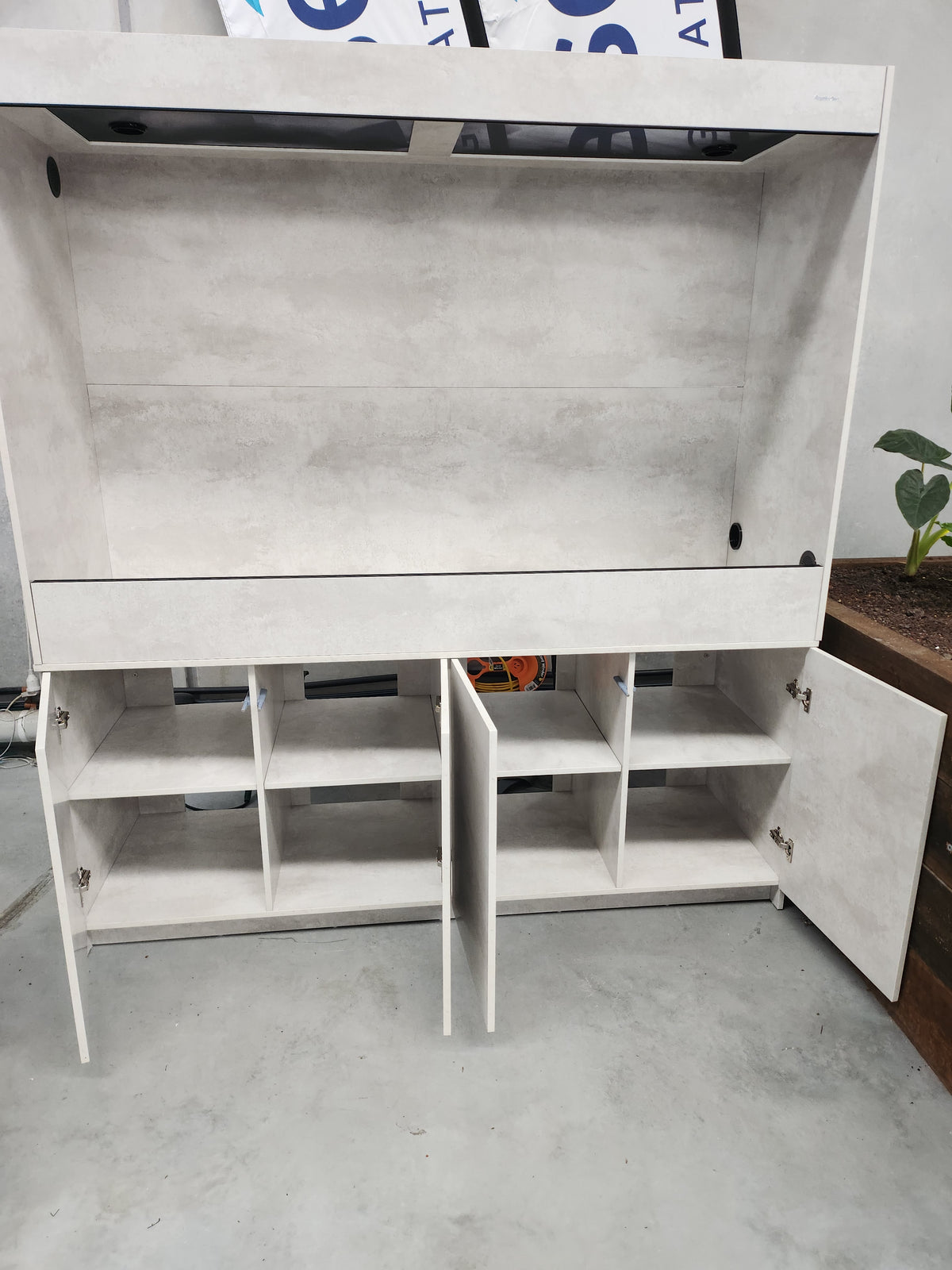 Reptile One S2M 18612 Vivarium + Cabinet Set - Concrete - 180 x 60 x 120cm - In store pick up only