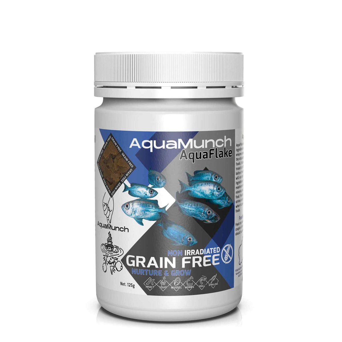 AquaMunch Nurture &amp; Grow AquaFlake 125g