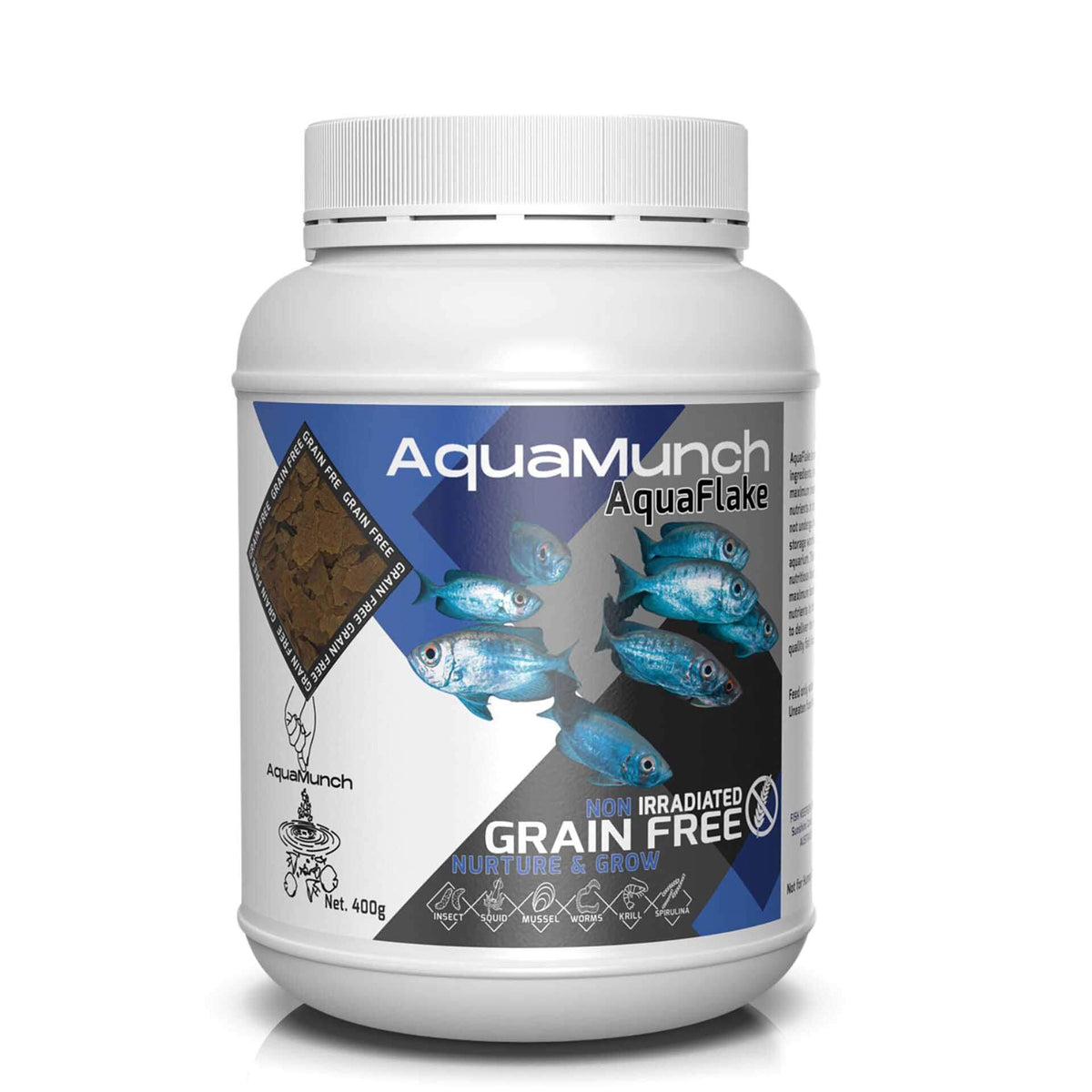 AquaMunch Nurture &amp; Grow AquaFlake 400g