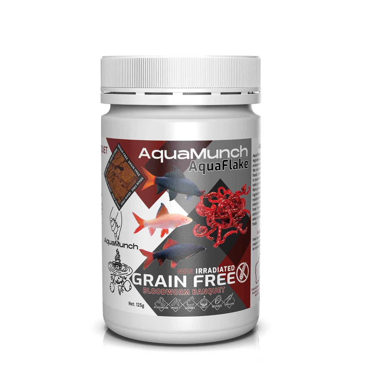 AquaMunch Bloodworm Banquet AquaFlake 125g