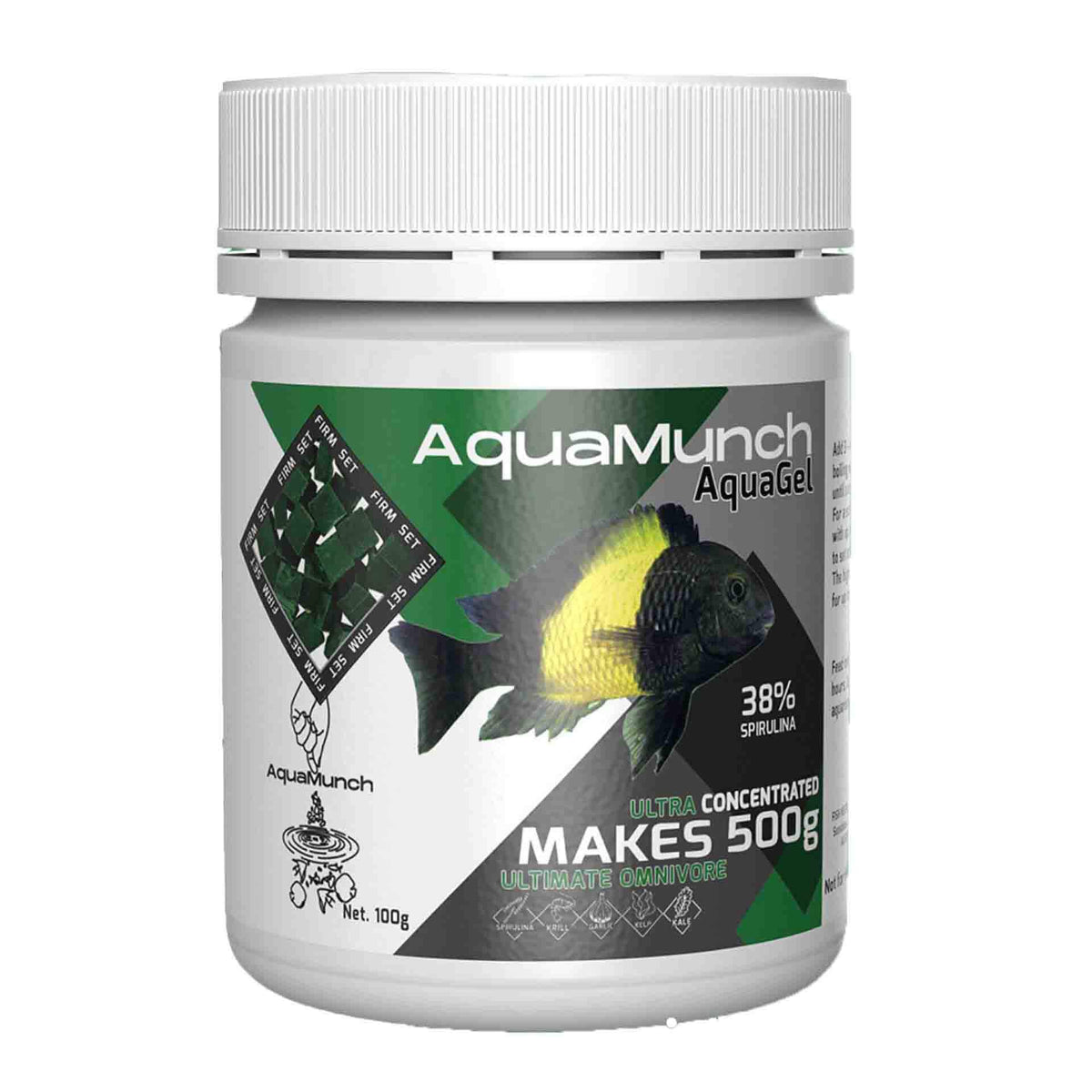 AquaMunch Super Greens 38 AquaGel 100G - Makes 500g