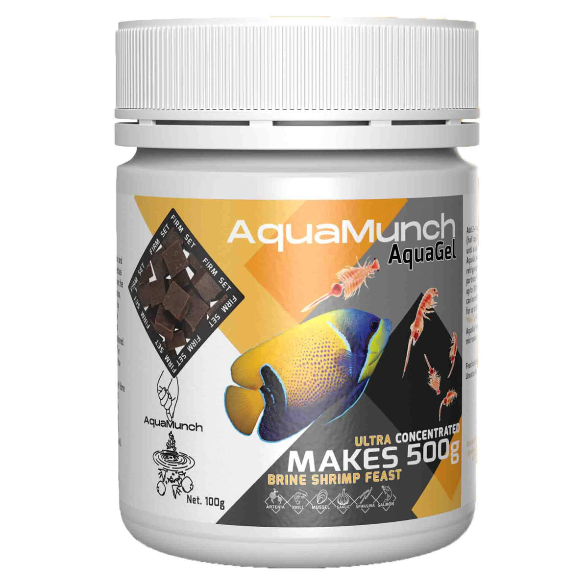 AquaMunch Brine Shrimp Feast AquaGel 100g - Makes 500g