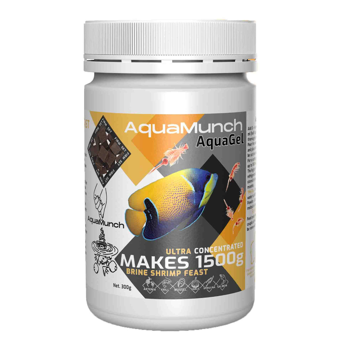 AquaMunch Brine Shrimp Feast AquaGel 300g - Makes 1500g