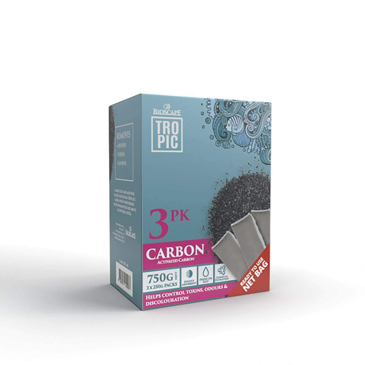 Bioscape Premium Carbon Pouches 750g (3 x 250g)