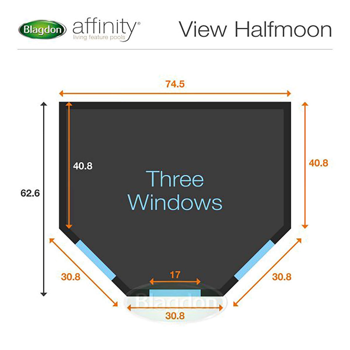 Blagdon Affinity View Half Moon Pond 133L w/ 5-in-1 UV 2000 Filter**