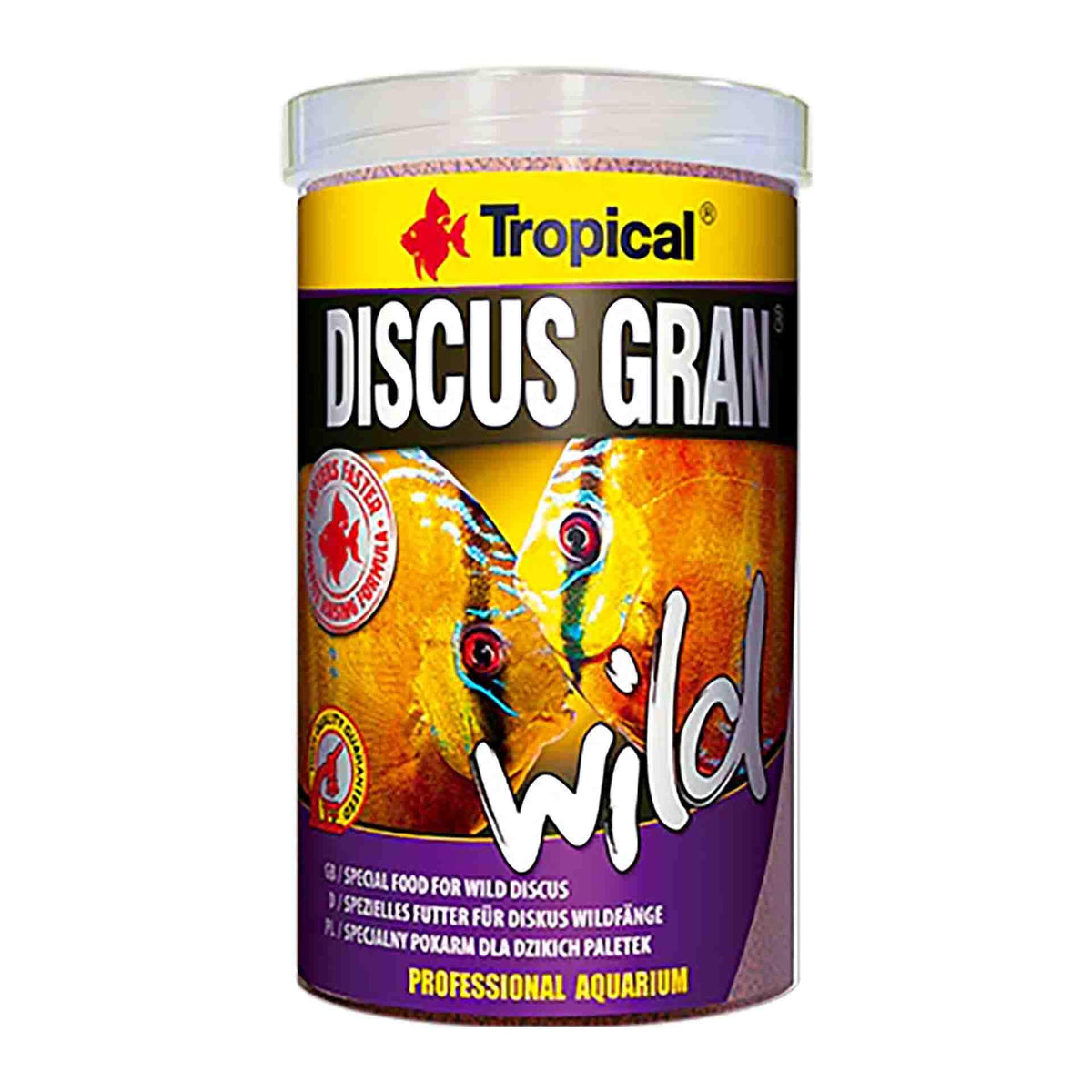 Tropical Discus Granules Wild 2mm Pellet 110g/250ml Fish Food