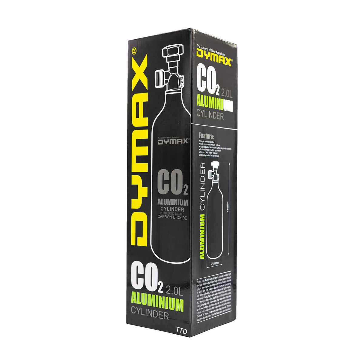 Dymax CO2 Aluminium Cylinder 2L - Empty