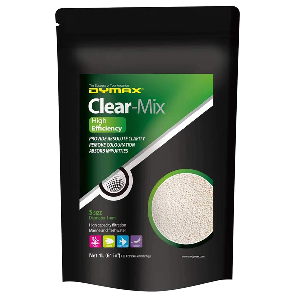 Dymax Clear-Mix 1L (2 x 500ml) - Provides Clarity and Removes Colouration