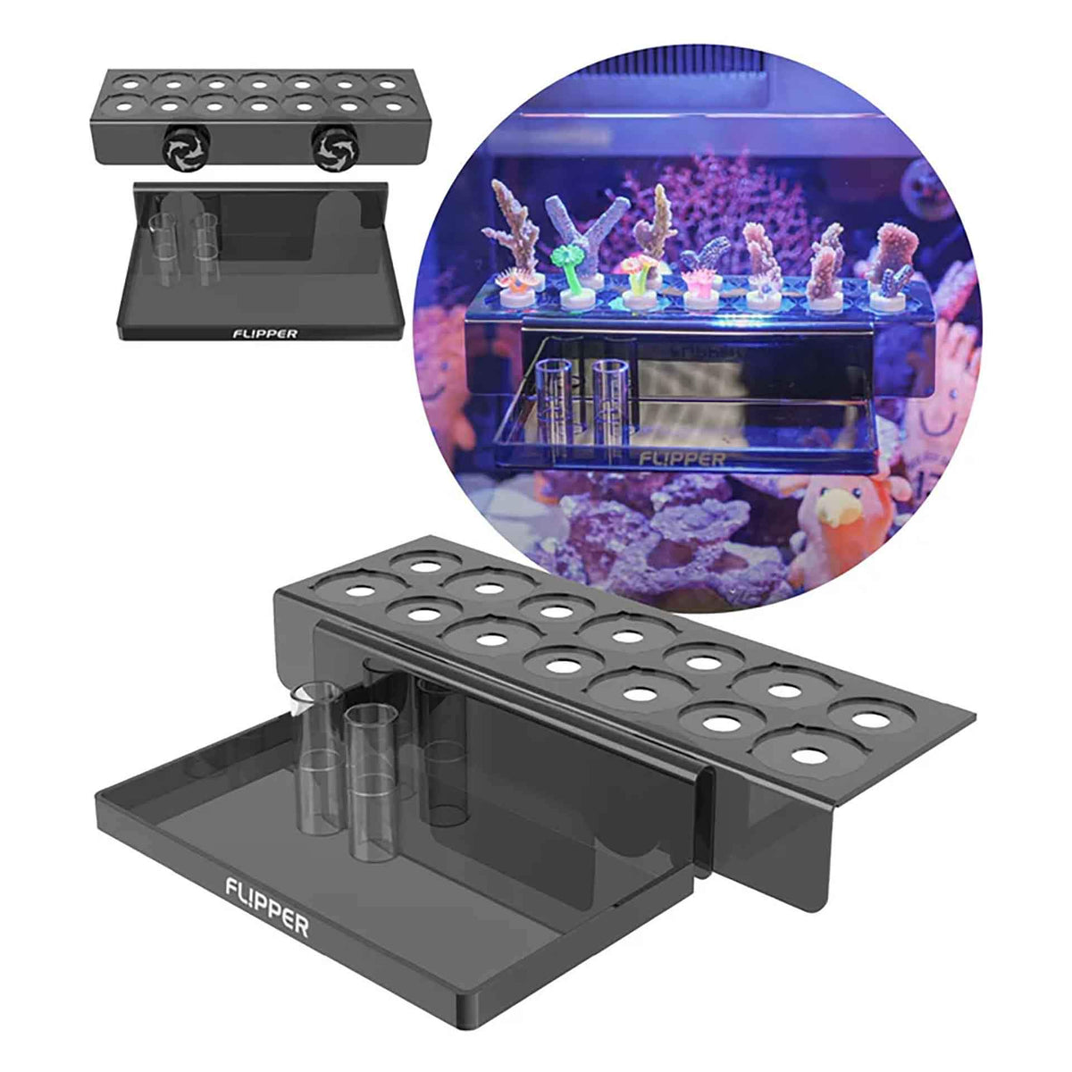 Flipper Magnetic Frag Station Rack - Black