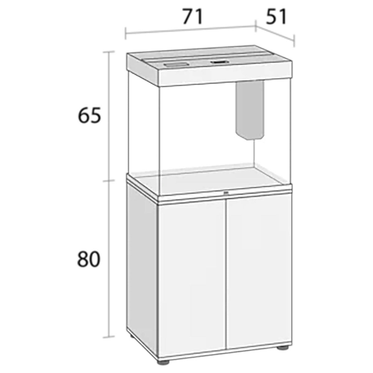 Juwel Lido 200 White - 71 x 51 x 80cm (Cabinet Only)