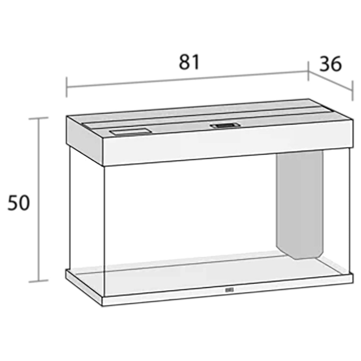 Juwel Rio 125 LED Aquarium Black - 81 x 36 x 50 cm (Tank Only)