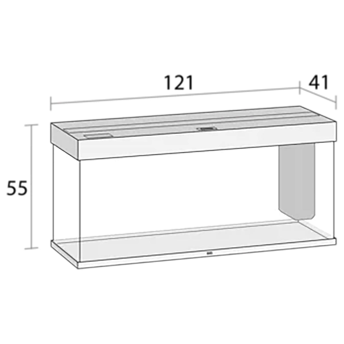 Juwel Rio 240 LED Aquarium Black - 121 x 41 x 55 cm (Tank Only)