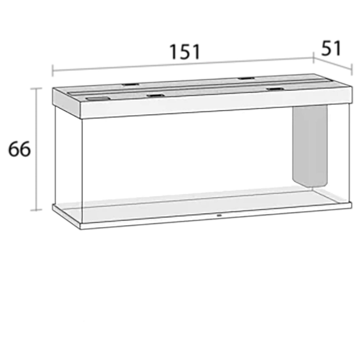 Juwel Rio 450 LED Aquarium Black - 151 x 51 x 66 cm (Tank Only)