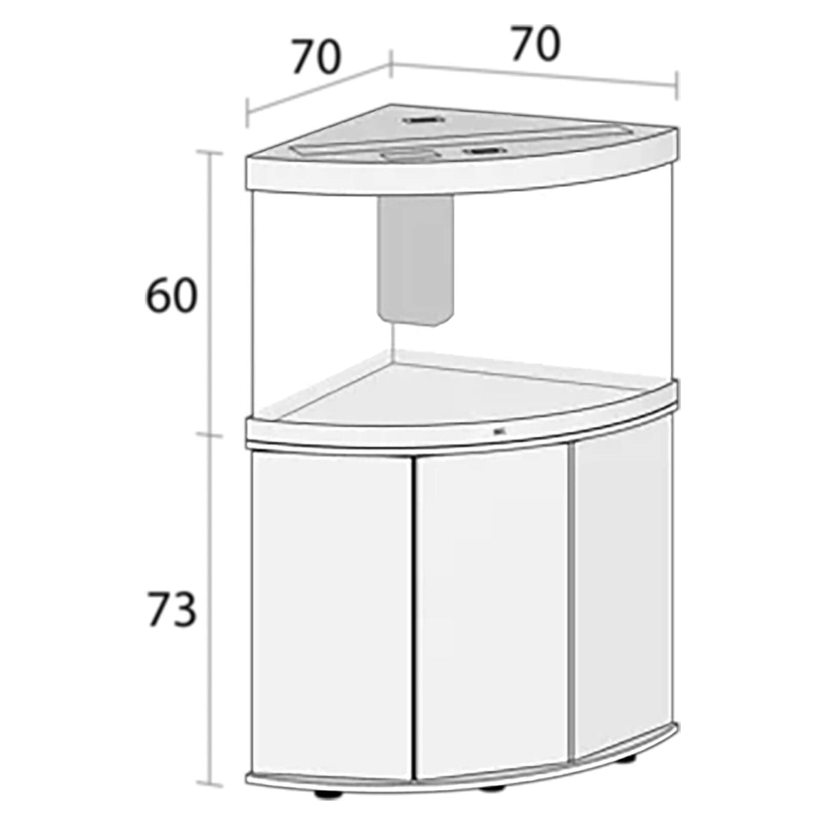 Juwel Trigon 190 LED Aquarium Light Wood - 98.5 x 70 x 60 cm (Tank Only)