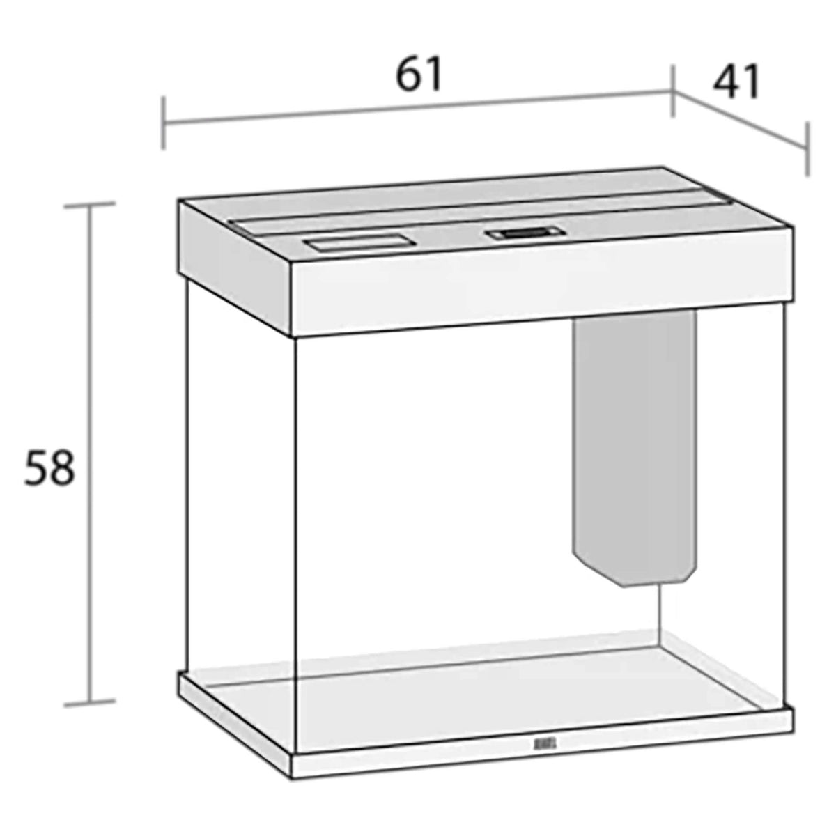 Juwel Lido 120 LED Aquarium Black - 61 x 41 x 58 cm (Tank Only)