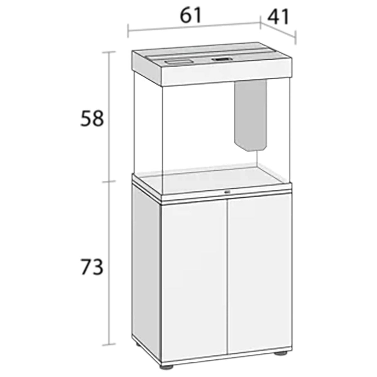 Juwel Lido 120 LED Aquarium Grey - 61 x 41 x 58 cm (Tank only)