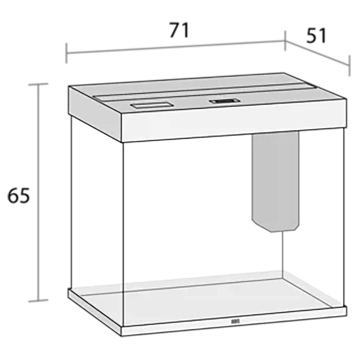 Juwel Lido 200 LED Aquarium White - 71 x 51 x 65 cm (Tank Only)