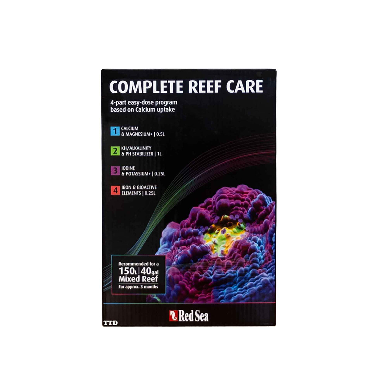 Red Sea Complete Reef Care 4 Part Supplement Program - 150L