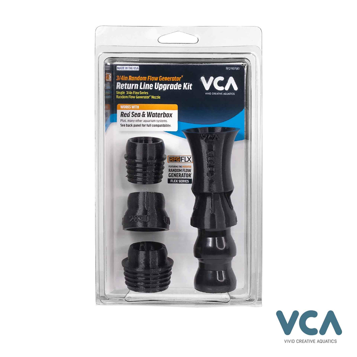 VCA Random Flow Generator Single Nozzle 3/4&quot; for Red Sea and Waterbox Aquariums