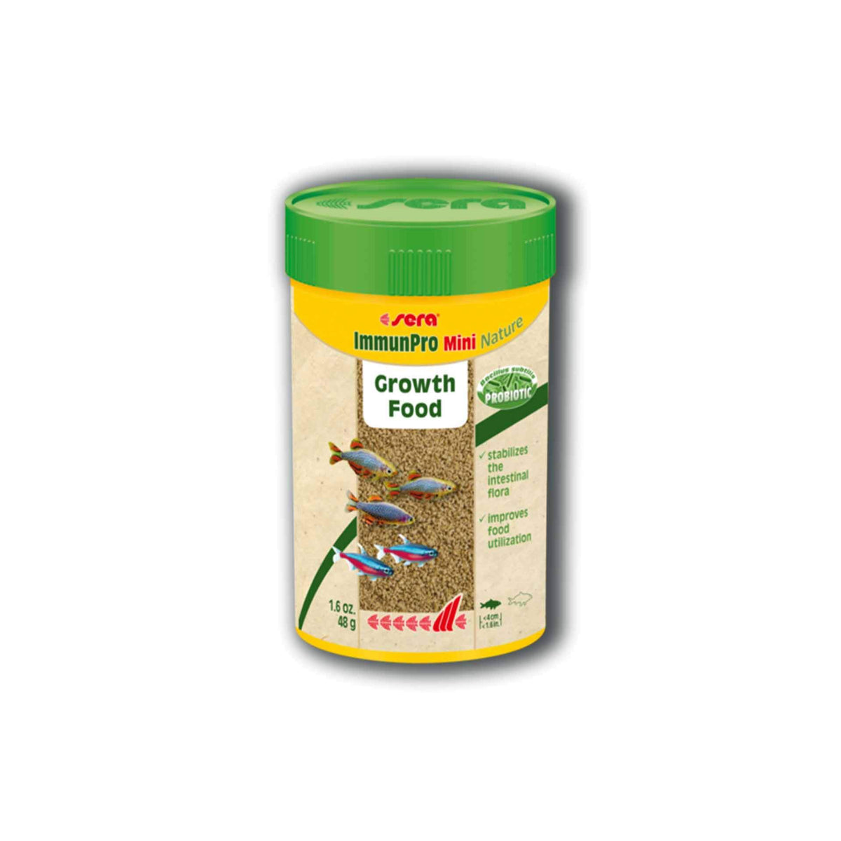 Sera ImmunPro Mini Nature Growth Food - 120g - 250ml Probiotic Fish Food