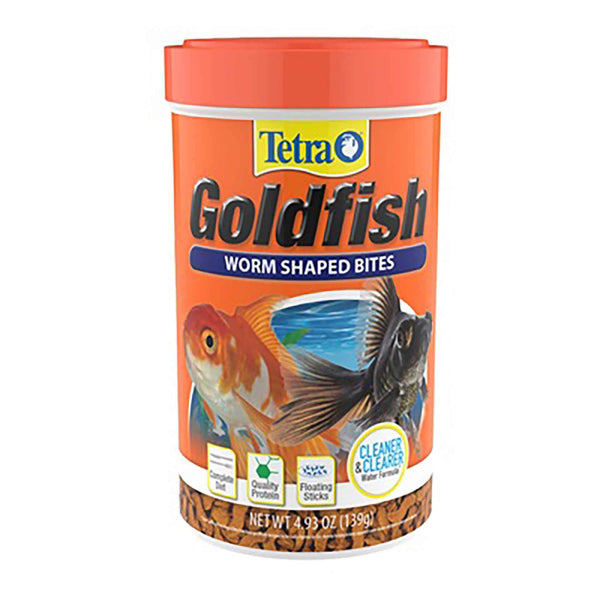 Tetra Goldfish Worm Shaped Bites Fish Food 139g - The Tech Den