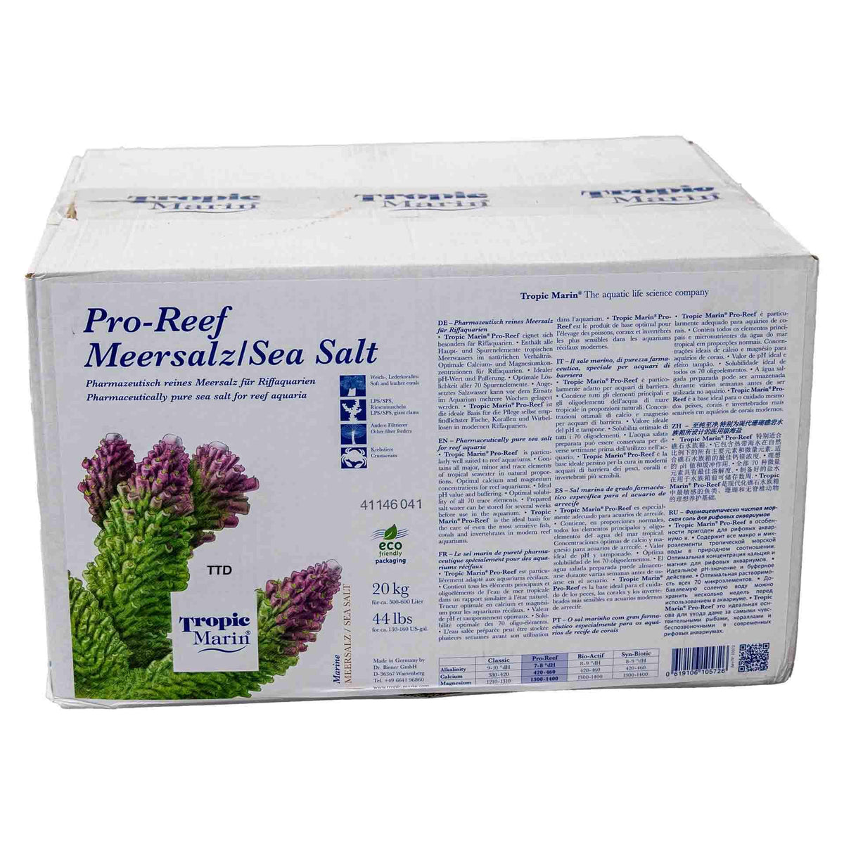 Tropic Marin Pro Reef Salt 20kg - makes 500 - 600L (box)**